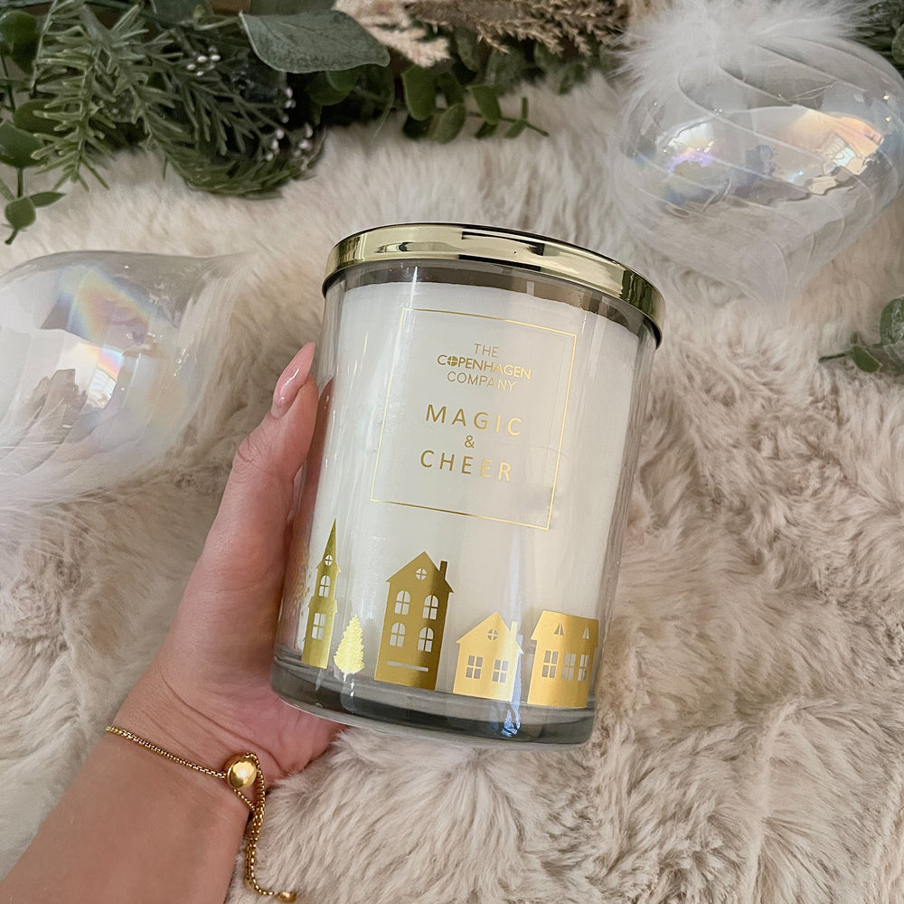 Scandi Christmas Large Candle