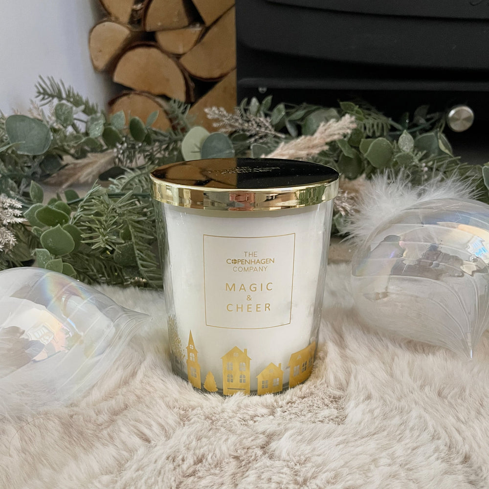 Scandi Christmas Large Candle