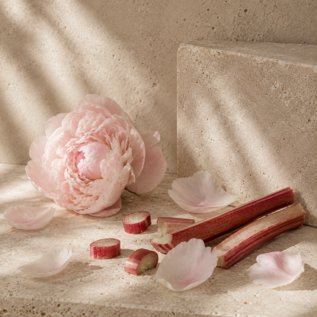 Peony & Rhubarb 3 Wick Candle