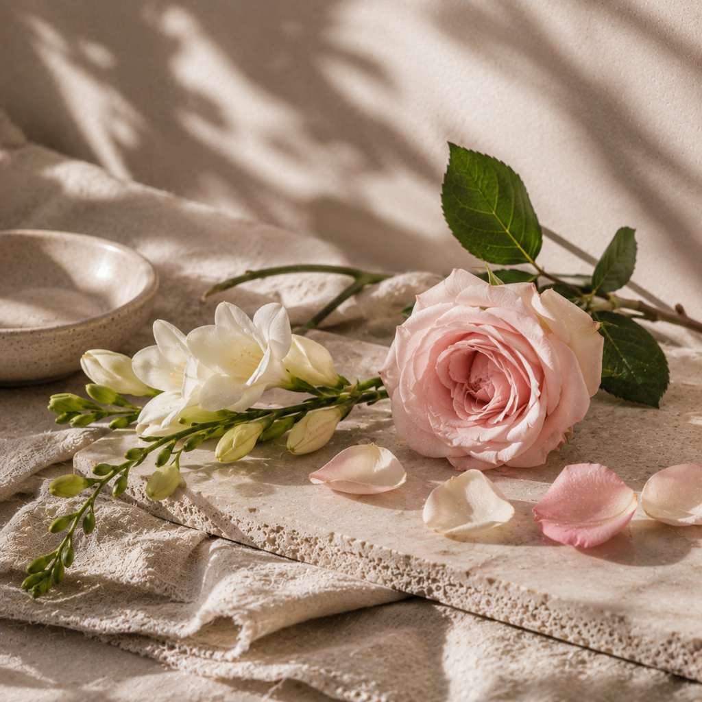 Freesia & Rose Medium Candle
