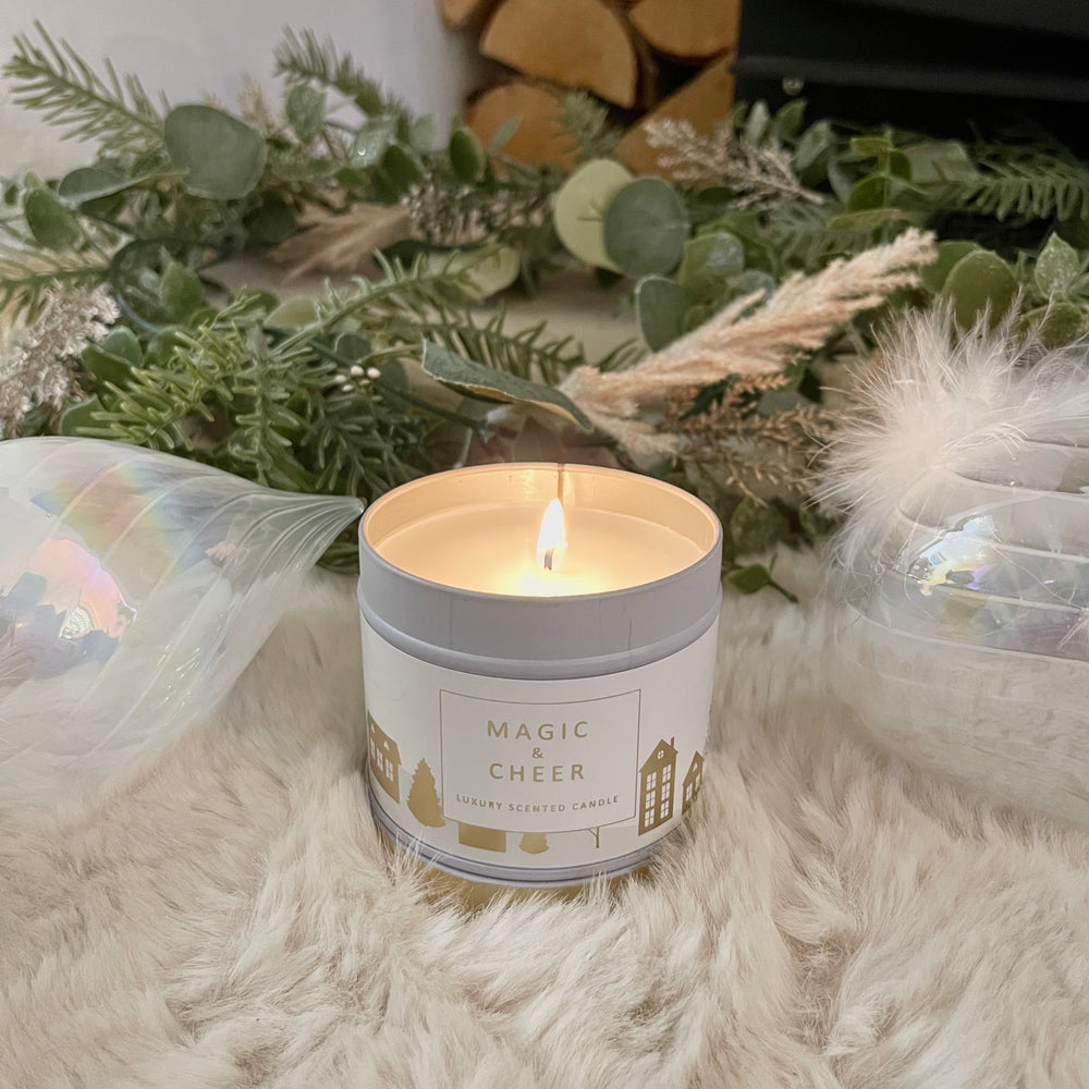 Scandi Christmas Tin Candle