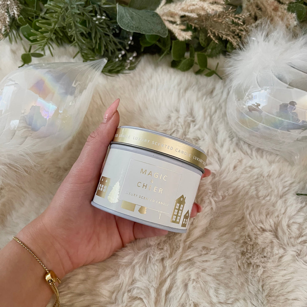 Scandi Christmas Tin Candle