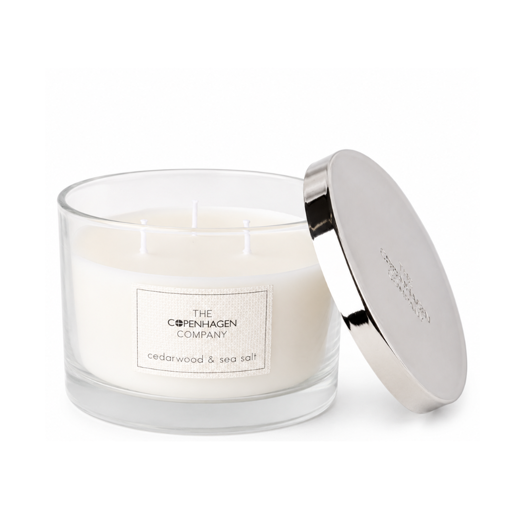 Cedarwood & Seasalt Medium Candle